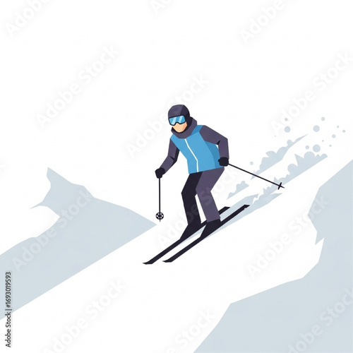 Downhill Skiing Adventure A Thrilling Winter Sport