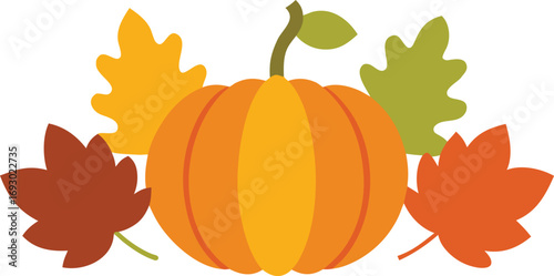 National pumpkin day elements bundle vector illustration scalable eps icon for autumn celebrations