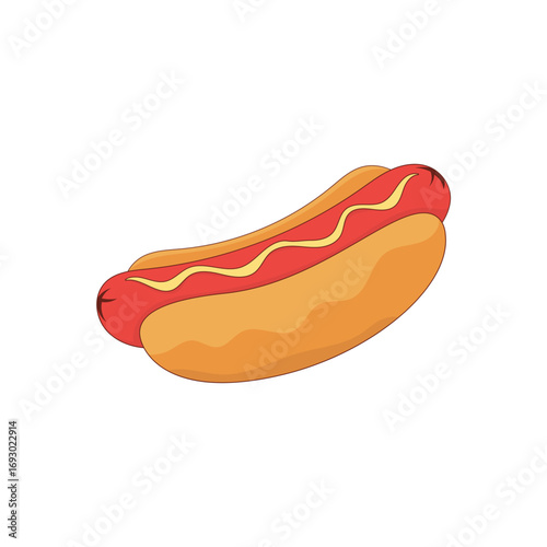 Hot Dog Illustration