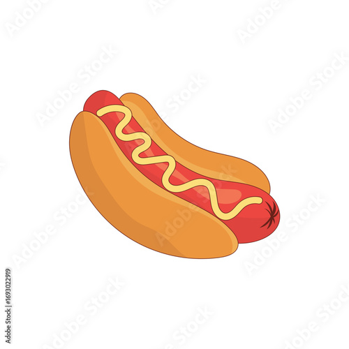 Hot Dog Illustration