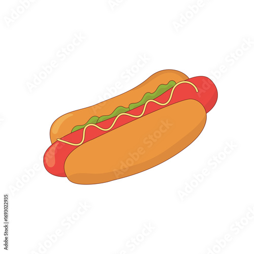 Hot Dog Illustration