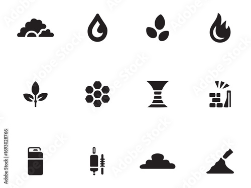 Futuristic Energy & Fuel Icons – Abstract Power & Sustainability Vector Pack – Vol.2