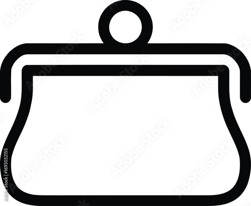 Wallet Line Icon Set – Cash, Credit Cards, Digital & Mobile Wallet, Money, Security & Payment Icons for Web & Mobile, Vector illustration