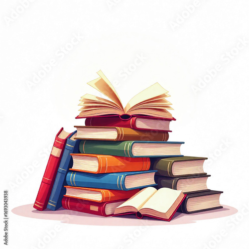 stack of books