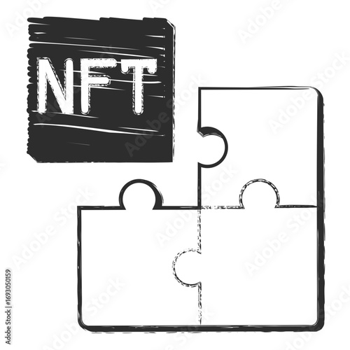 NFT in form of jigsaw puzzle