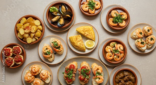 Delicious Spanish Tapas Platter.