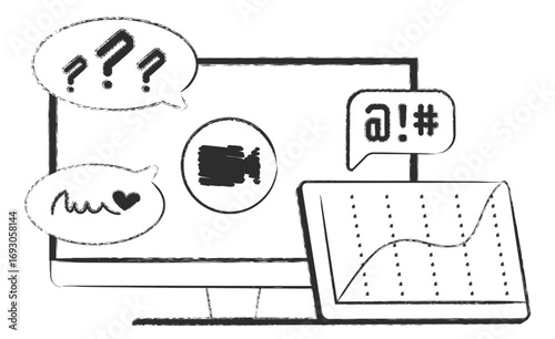 Online Meeting with Data Infographics