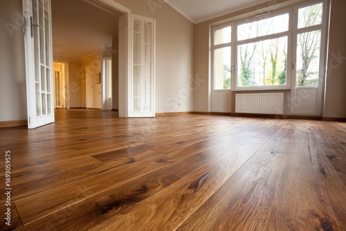 Wallpaper Mural Stylish Interiors: Home Room Showcasing Beautifully Finished Wood Flooring Torontodigital.ca