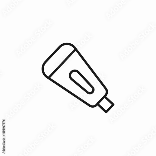 glue tube tool icon sign vector