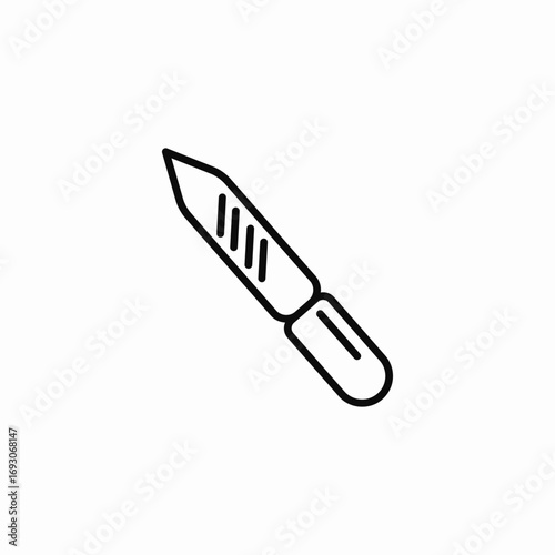 handled nail file icon sign vector