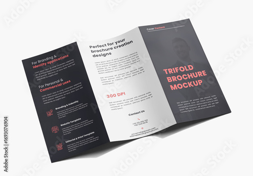 Tri-Fold Brochure Mockup