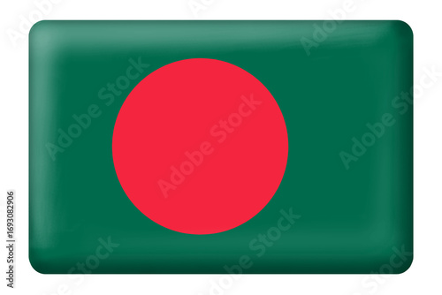 Free Download Bangladeshi flag square button shape on transparent background. National, flag, country, language, travel, business, culture, education, presentation, digital, design, element, png, sticker, culture - GFXLoad