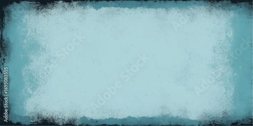 Grunge blue background with a cold, vintage watercolor texture and icy, wintery surface pattern