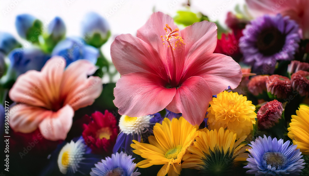 Fototapeta premium Flowers With Their Vibrant Colors And Enchanting Fragrances Bring Beauty And Joy To Any Setting They Symbolize Various Emotions And Occasions Making Them Perfect Gifts And Decorations For Life S S