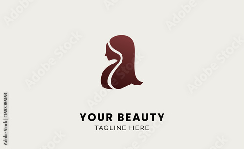 Minimal logo woman beauty with letter A. Feminine, body treatment and modern concept.