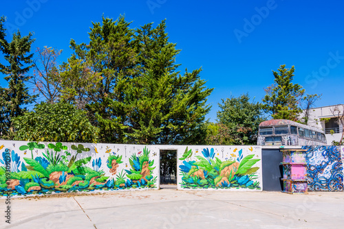 Fototapeta Naklejka Na Ścianę i Meble -  Le Musée street art Parcelle473 à Montpellier en France