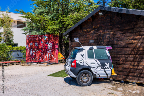 Fototapeta Naklejka Na Ścianę i Meble -  Le Musée street art Parcelle473 à Montpellier en France
