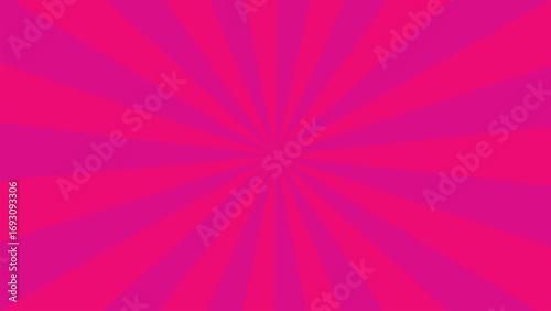 Vibrant pink and magenta sunburst pattern, radiating energy and excitement