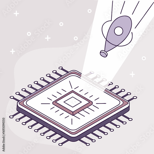 Futuristic Quantum Chip 1