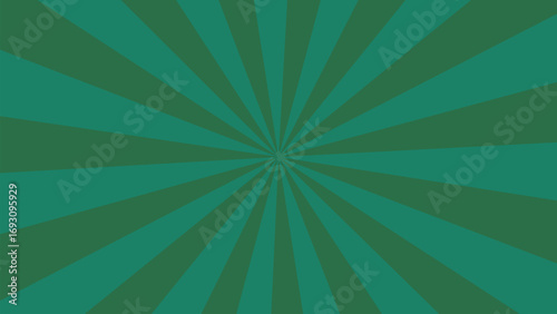 Radiant sunburst pattern in soothing shades of green