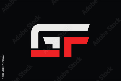 GF, FG Initial letter logo design vector for any business.