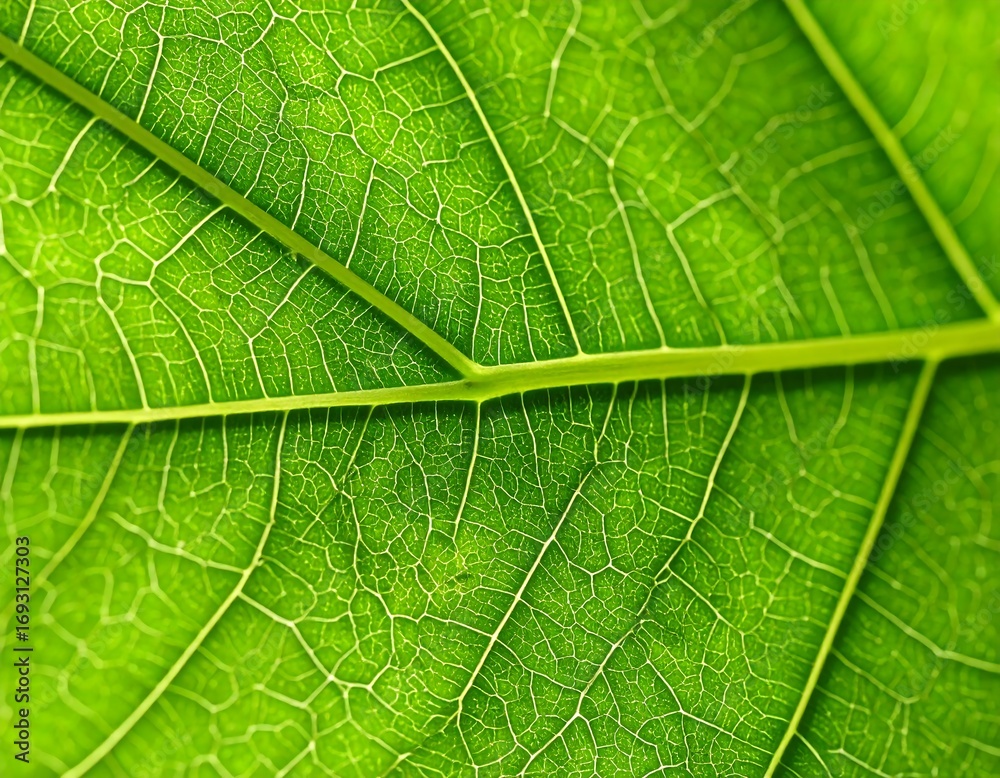 Obraz premium Close-up leaf veins