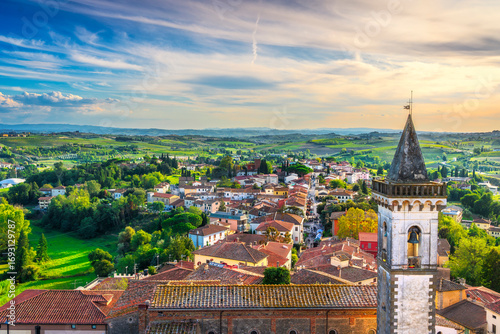 Vinci town panoramic view Leonardo da Vinci birthplace, Tuscany, Italy