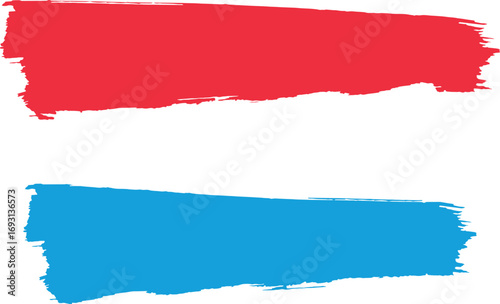 Luxembourg Flag Brush Strokes Style National Symbolism Patriotism and Artistic Expression with on transparent background