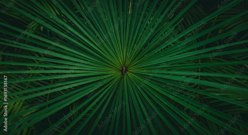 Obraz premium Dark green plant detail