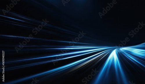 Abstract speed motion blur on dark background