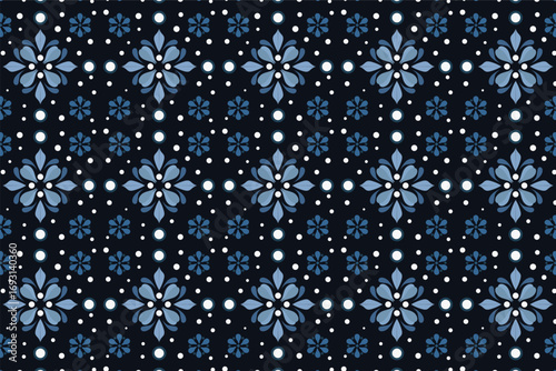 Geometric pattern con figure bianche