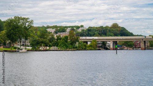 Town of Occoquan on the river bank. Occoquan, Virginia