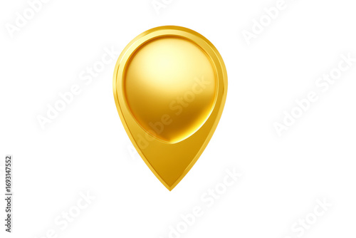 Free Download A gold colored pin shaped like a point - GFXLoad