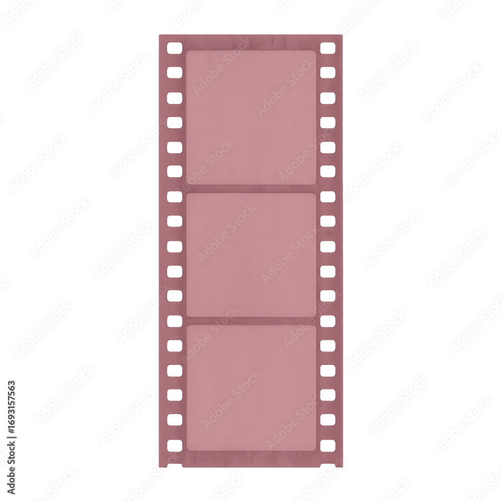 Obraz premium PNG Vintage pink filmstrip design element.