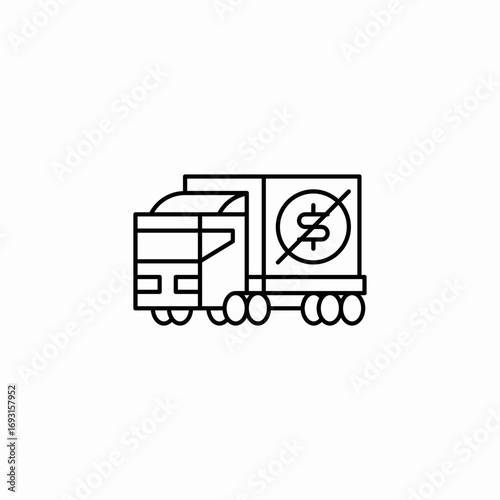 fast delivery icon sign vector