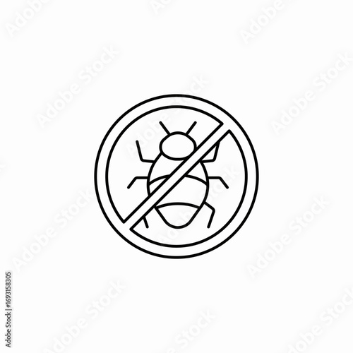 insect repellent icon sign vector
