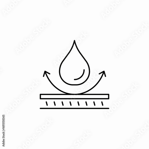 liquid drop icon sign vector