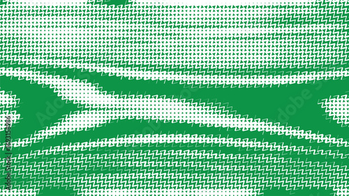 Abstract green and white vector background with dynamic halftone parallel stripes Modern creative digital graphic design for screen savers websites and presentations
