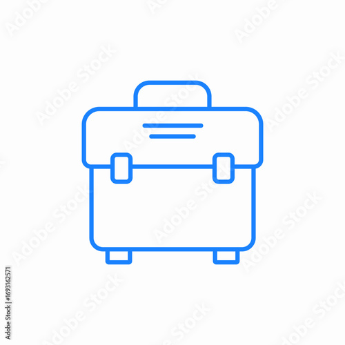 briefcase bag icon sign vector