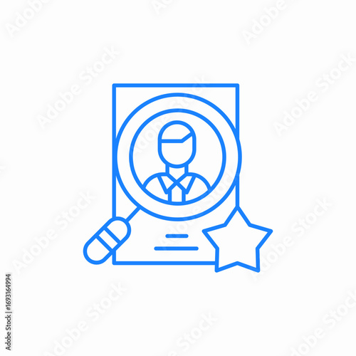 movie audition icon sign vector