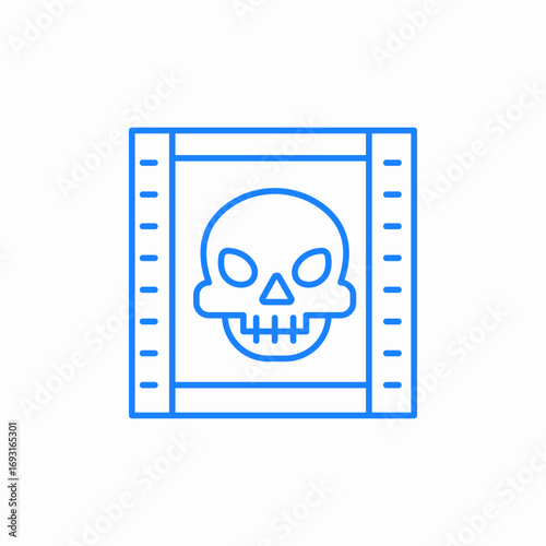 movie horror film icon sign vector