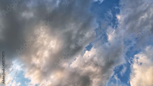 Wallpaper Mural White clouds in the blue sky. Torontodigital.ca