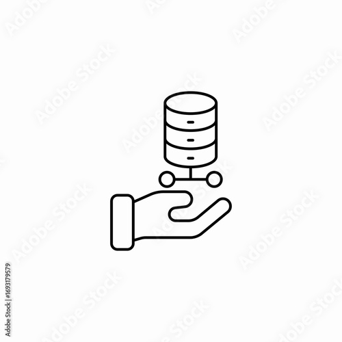 database safety icon sign vector