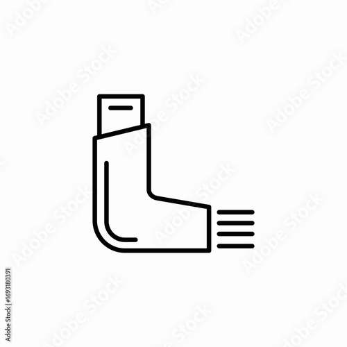 inhaler icon icon sign vector