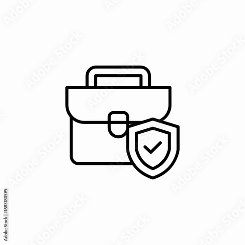 job insurance icon sign vector