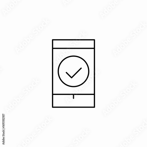 order confirmed icon sign vector