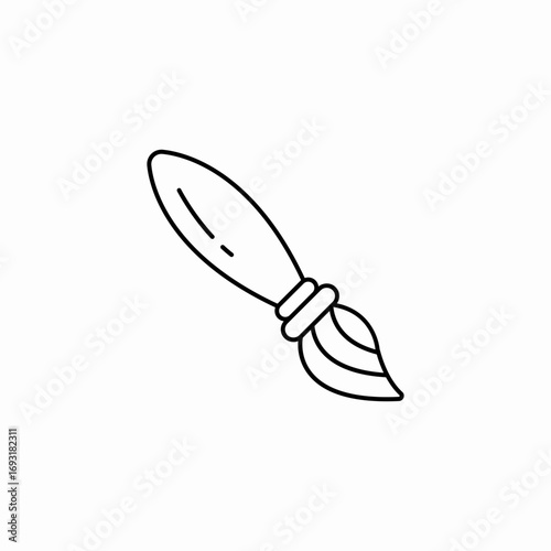 paint brush icon sign vector