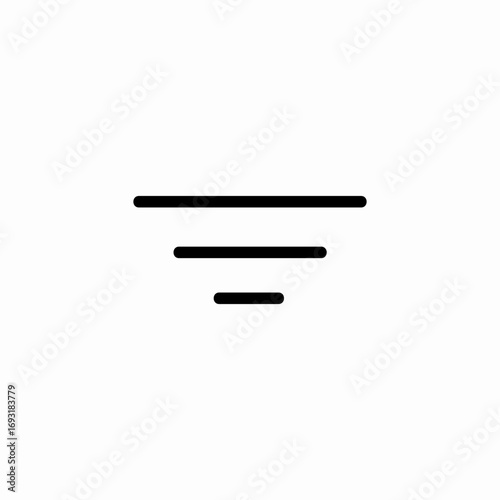 text alignment icon sign vector