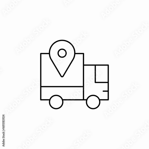 track package icon sign vector
