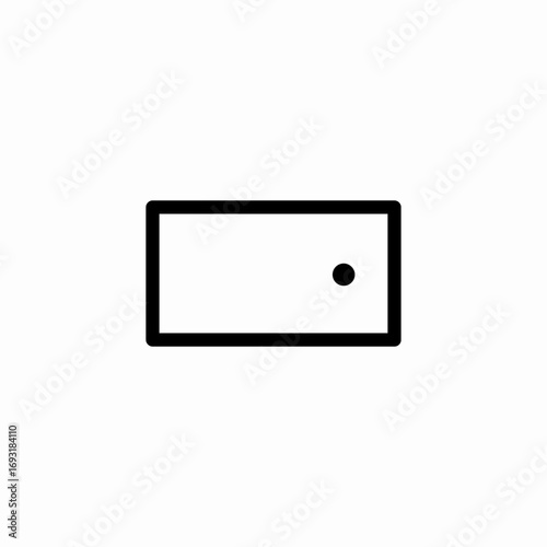 wall switch icon sign vector